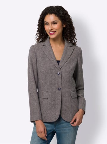 Heine Blazer in marine-sesam-gemustert