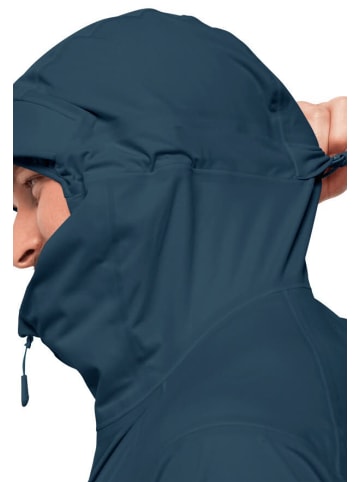 Jack Wolfskin Regenjacke in blau