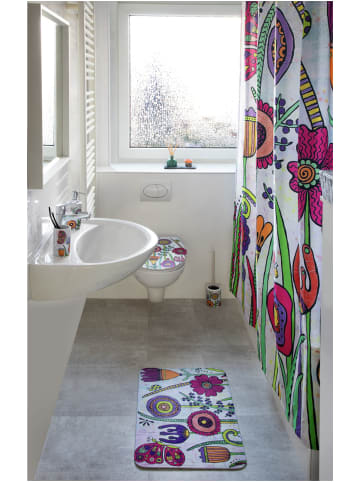 Wenko WC-Garnitur Rollin'Art Full Bloom in Mehrfarbig