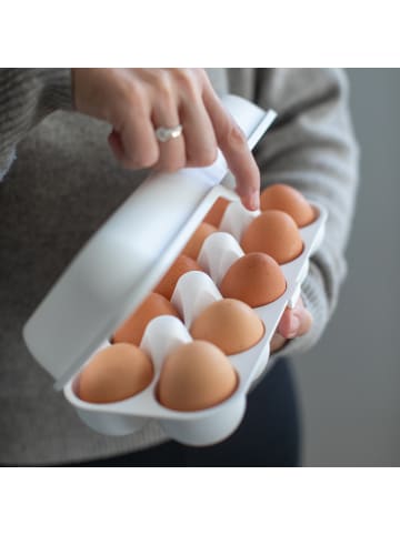 koziol EGGS TO GO - Eierbox in cotton white