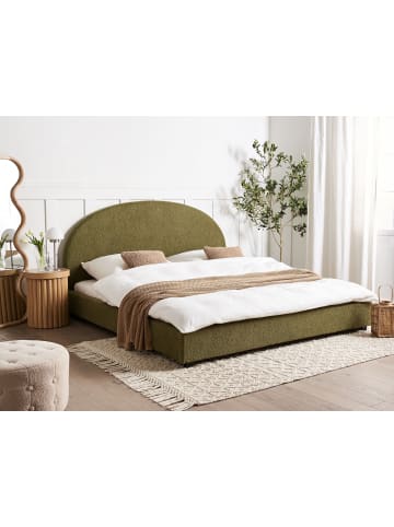 Beliani Doppelbett VAUCLUSE in Grün - (W) 194 x (H) 112 x (L) 214 cm