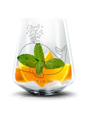 Mr. & Mrs. Panda Tumbler Wal Konfetti ohne Spruch in Transparent