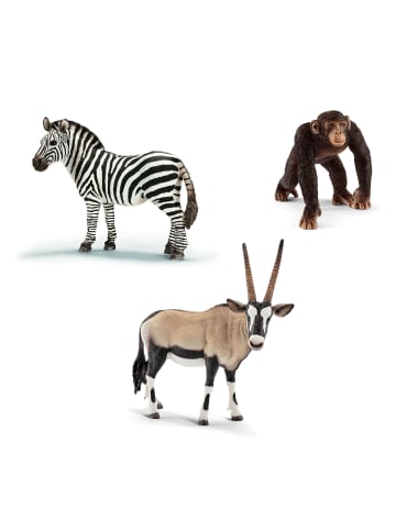 Schleich Tierfiguren - Afrika-Set mit 12 Tieren in bunt