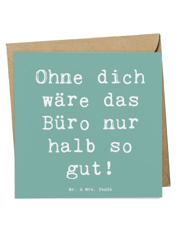 Mr. & Mrs. Panda faltkarte Spruch Sekretärin Beste mit Spruch in Meeresbrise