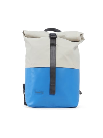 7CLOUDS Rolltop-Rucksack Kira 7.1 in light blue-off white
