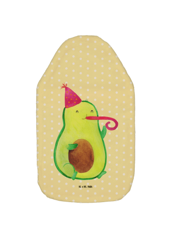 Mr. & Mrs. Panda Bettflasche Avocado Feier ohne Spruch in Gelb Pastell