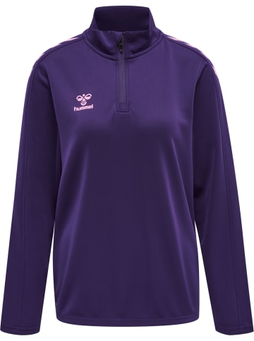 Hummel Sweatshirt Mit Kurzem Reißverschluss Hmlcore Xk Half Zip Sweat Woman in ACAI