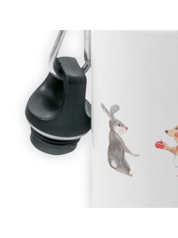 Mr. & Mrs. Panda Wasserflasche Hase Igel ohne Spruch in Weiß