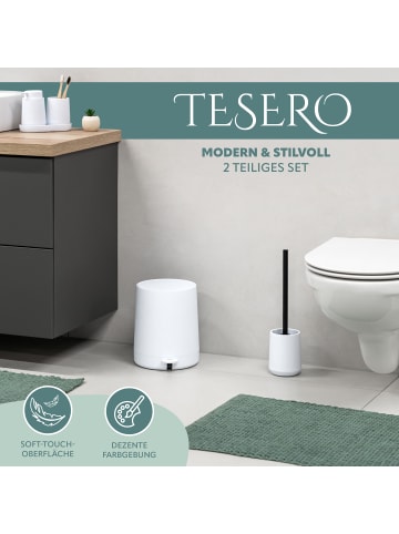 eluno Bad-Accessoires Set TESERO 2tlg. ca. 22,5 x 25,5 x 25 cm (B/H/T)