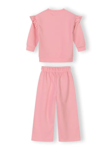 Minoti 2-tlg Langarmshirt & Hose 30SET100 in hellpink