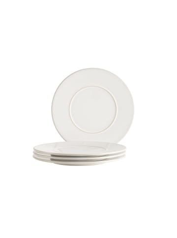 Mäser Speiseteller Set, Steinzeug Unico in Weiß