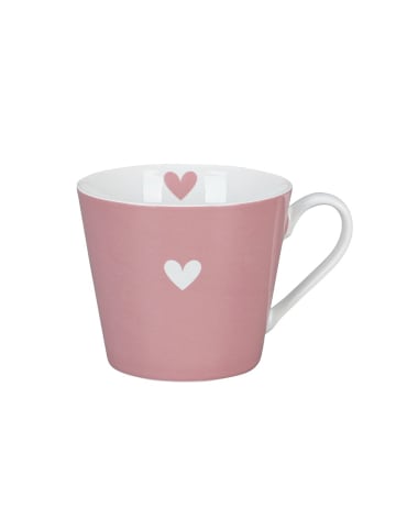 Krasilnikoff Happy Cup Tasse Colorful Heart in dusty rose