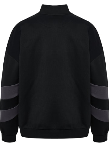 Hummel Reißverschluss Sweatshirt Hmloversized Erwachsene in BLACK/EBONY