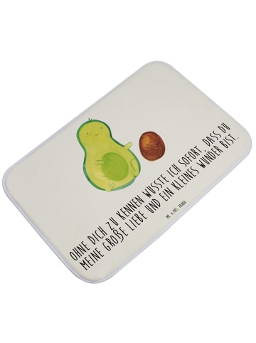 Mr. & Mrs. Panda Badvorleger Avocado Kern rollt mit Spruch in Weiß