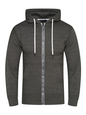 behype Sweatjacke - BHSADAO Hoodie Weicher Kapuzenpullover Sweatshirt in Dunkelgrau