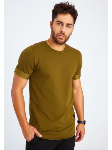 Leif Nelson Herren T-Shirt Rundhals Herren T-Shirt Rundhals LN-6368 in khaki