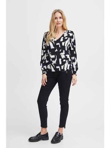 Fransa FRFlowy regular fit in Black graphic