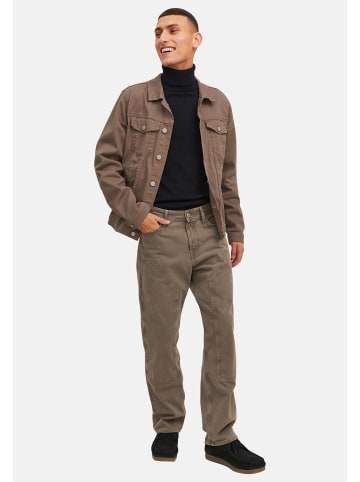 Jack & Jones Pullover Emil Knit in Schwarz / beige