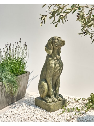 Beliani Gartenfigur NAIROBI in Grün - (W) 22 x (H) 73 x (L) 26 cm