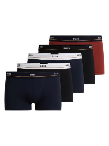 BOSS Boxershort 5er Pack in Schwarz/Blau/Rot