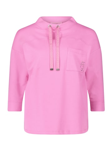 Betty Barclay Sweatshirt mit hohem Kragen in Super Pink