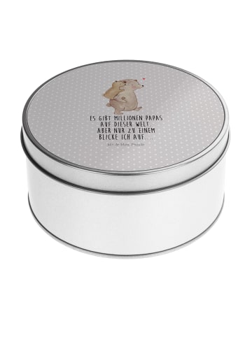 Mr. & Mrs. Panda Kaffeedose Papa Bär mit Spruch in Grau Pastell