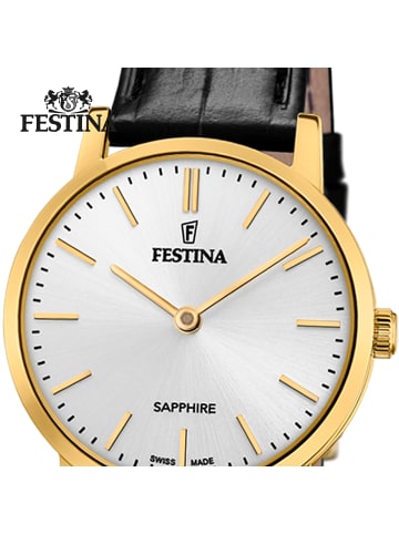 Festina Analog-Armbanduhr Festina Swiss Made schwarz klein (ca. 29mm)