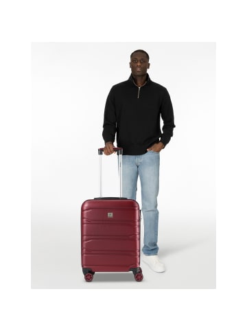 benzi 5523 4 Rollen Kabinentrolley 53 cm in granatrot