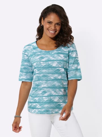 WITT WEIDEN Shirt in ozean-weiß-bedruckt