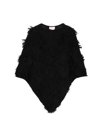 IZIA Women Poncho in black