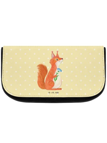 Mr. & Mrs. Panda Organizer Tasche Eichhörnchen Blume ohne Spruch in Gelb Pastell
