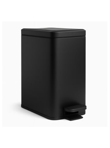 relaxdays Mülleimer in Schwarz - 10 Liter