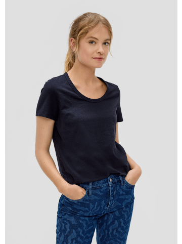 s.Oliver T-Shirt kurzarm in Blau