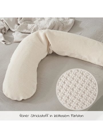 Theraline Stillkissen Das Original mit Mikroperlen-Füllung in beige,weiss