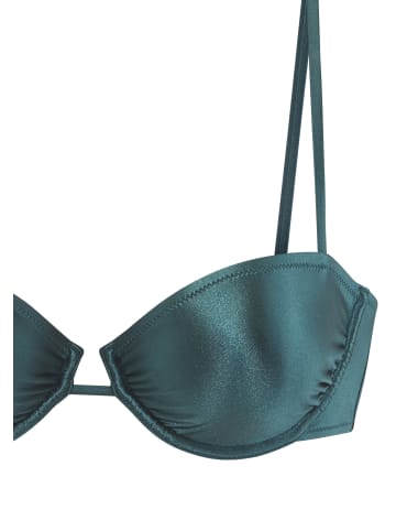 Copenhagen Studios Bügel-Bikini-Top in petrol