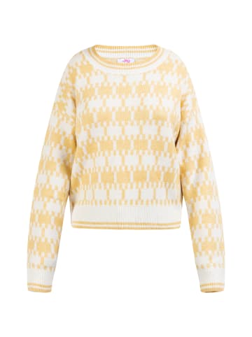 myMo Damen Strickpullover in Gelb