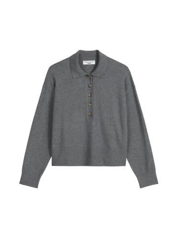 Marc O'Polo DENIM Strickpolo relaxed in Asphalt Melange