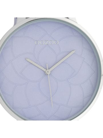 Oozoo Analog-Armbanduhr Oozoo Timepieces hellblau extra groß (ca. 48mm)