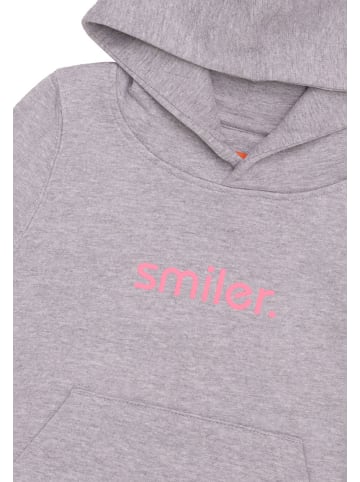 smiler. Sweatshirtkapuzenpul mini-buddy. in grau