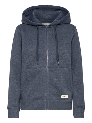 Oxmo Kapuzenfleecejacke OXKAREN ZIPHOODIE in Blau