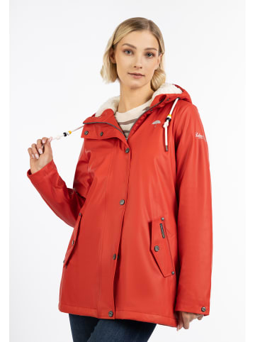 Schmuddelwedda Regenjacke Mit Teddyfutter in ROT