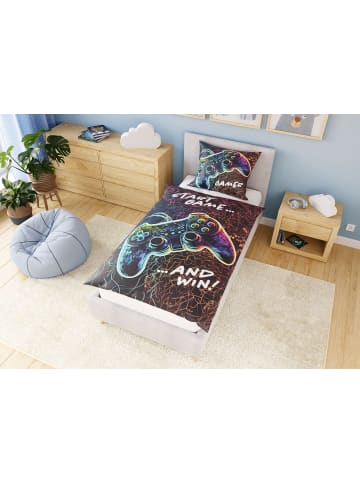 Cats Collection Baumwoll Bettwäsche Renforce  Kinderbettwäsche Glow in Gamer