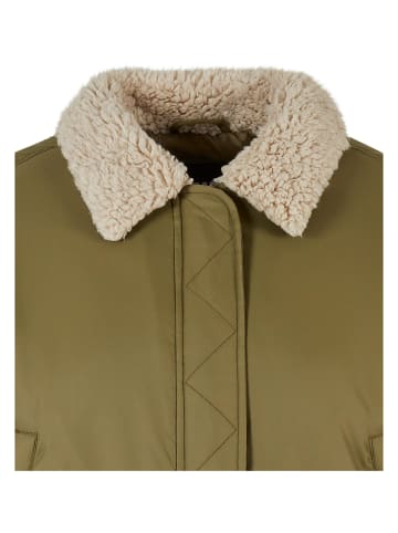 Urban Classics Urban Classics Damen Ladies Pilot Bomber Jacket in tiniolive/sand