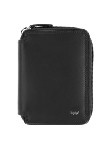 Golden Head Polo Geldbörse RFID Schutz Leder 12.5 cm schwarz