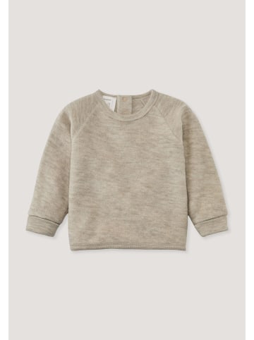 Hessnatur Hessnatur Wollfrottee Sweatshirt Raglan aus reiner Bio-Merinowolle in düne