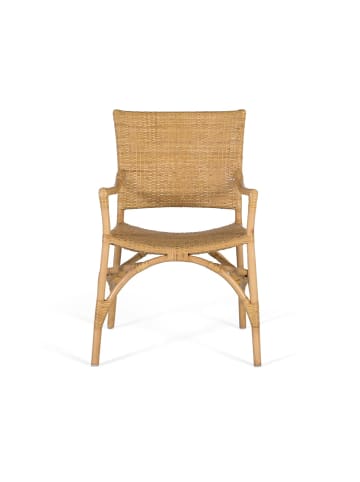 Giner y Colomer 2-er Set:  Stühlen aus Rattan und Bambusstruktur in Brown