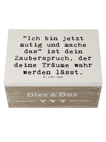 Mr. & Mrs. Panda Box Spruch Mutig zu sich selbst stehen mit Spruch in Weiß