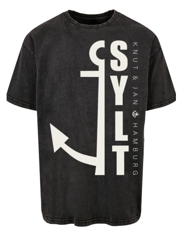 F4NT4STIC Oversize Tee Sylt Anker Knut & Jan Hamburg in schwarz