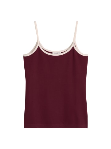 Marc O'Polo DENIM Top mit Struktur slim in Dark Red
