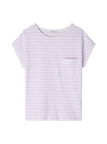 Marc O'Polo Gestreiftes T-Shirt regular in Light Purple
